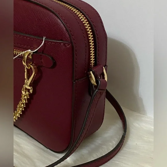 Michael Kors Jet Set Burgundy Crossbody Bag